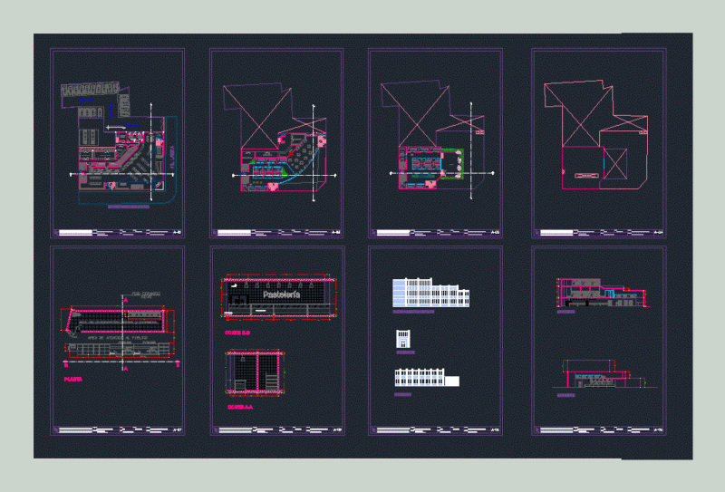 Supermarket DWG Plan for AutoCAD