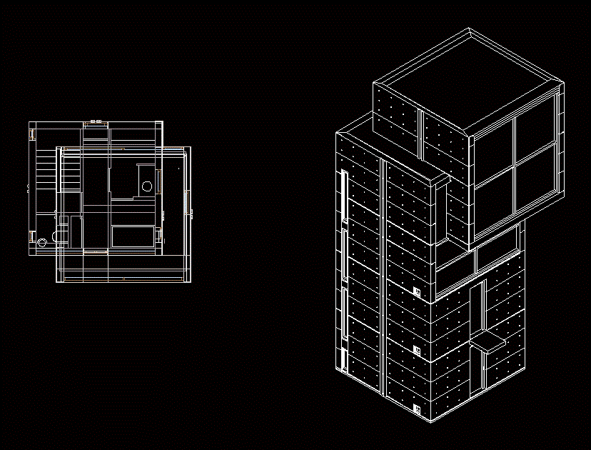 Tadao Ando 4x4 House DWG Block for AutoCAD • Designs CAD