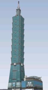 Taipei 101 3D SKP Model for SketchUp