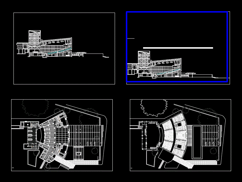 Проект театр dwg