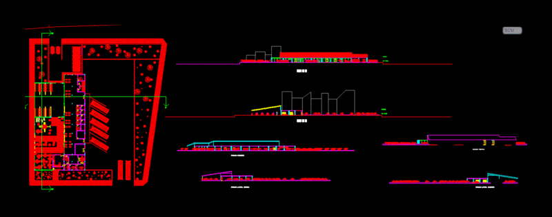 Teahouse DWG Block for AutoCAD
