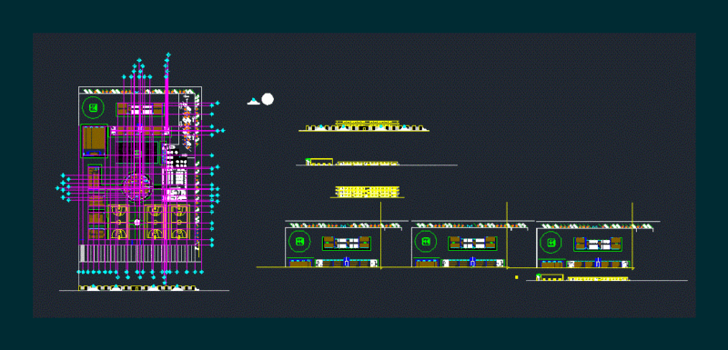 Technical High School DWG Block for AutoCAD