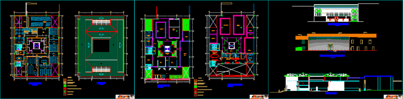 Technical School DWG Block for AutoCAD
