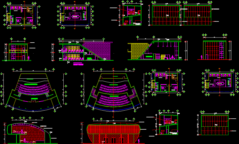 Technical School DWG Block for AutoCAD