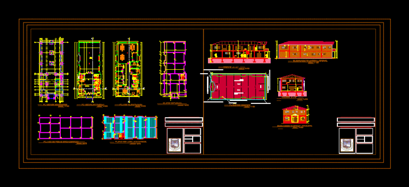 Technological Center DWG Block for AutoCAD