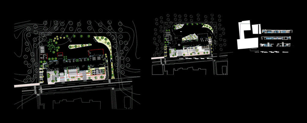 Teminal Land DWG Section for AutoCAD