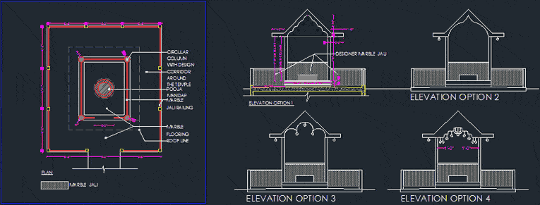 Temple DWG Plan for AutoCAD • Designs CAD