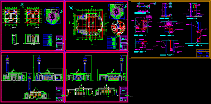 Temples DWG Full Project for AutoCAD