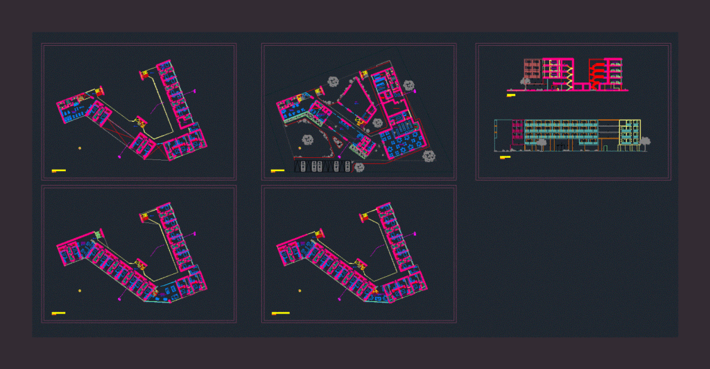 Temporary Residence DWG Block for AutoCAD