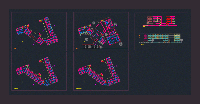 Temporary Residence DWG Block for AutoCAD