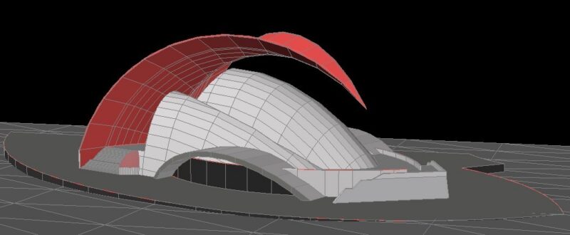 Tenerife Auditorium, Canary Islands, By Salvatore Calatrava, 2003 DWG Block for AutoCAD