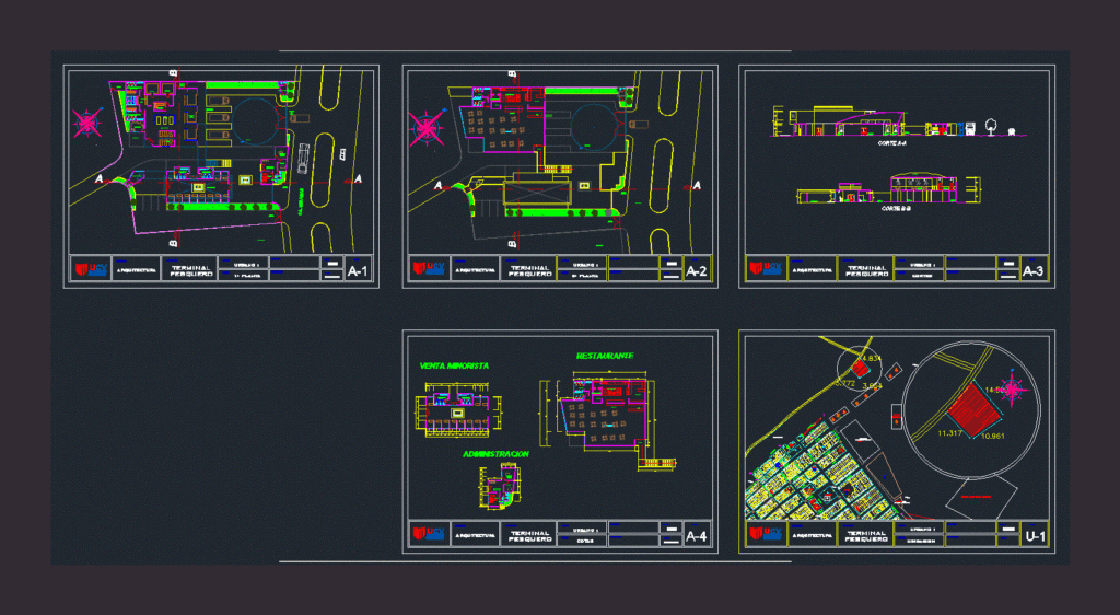 Terminal DWG Plan for AutoCAD