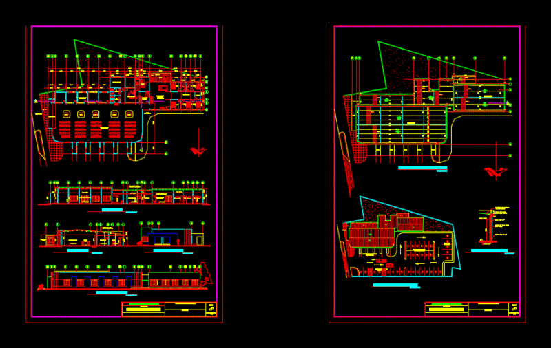 Terminal Minibus DWG Block for AutoCAD