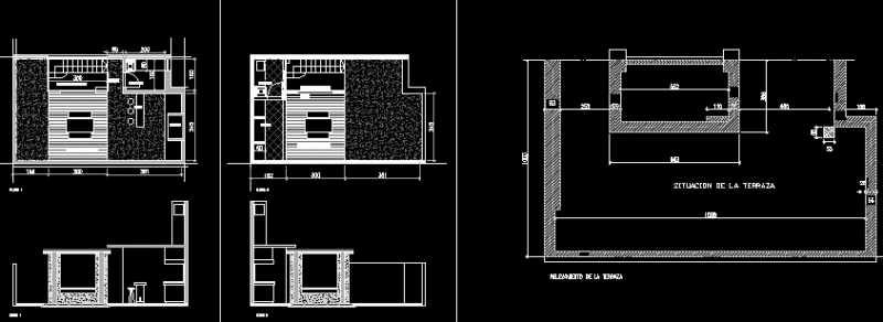 Terrace – Extension DWG Section for AutoCAD
