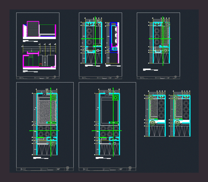 Terrace DWG Block for AutoCAD