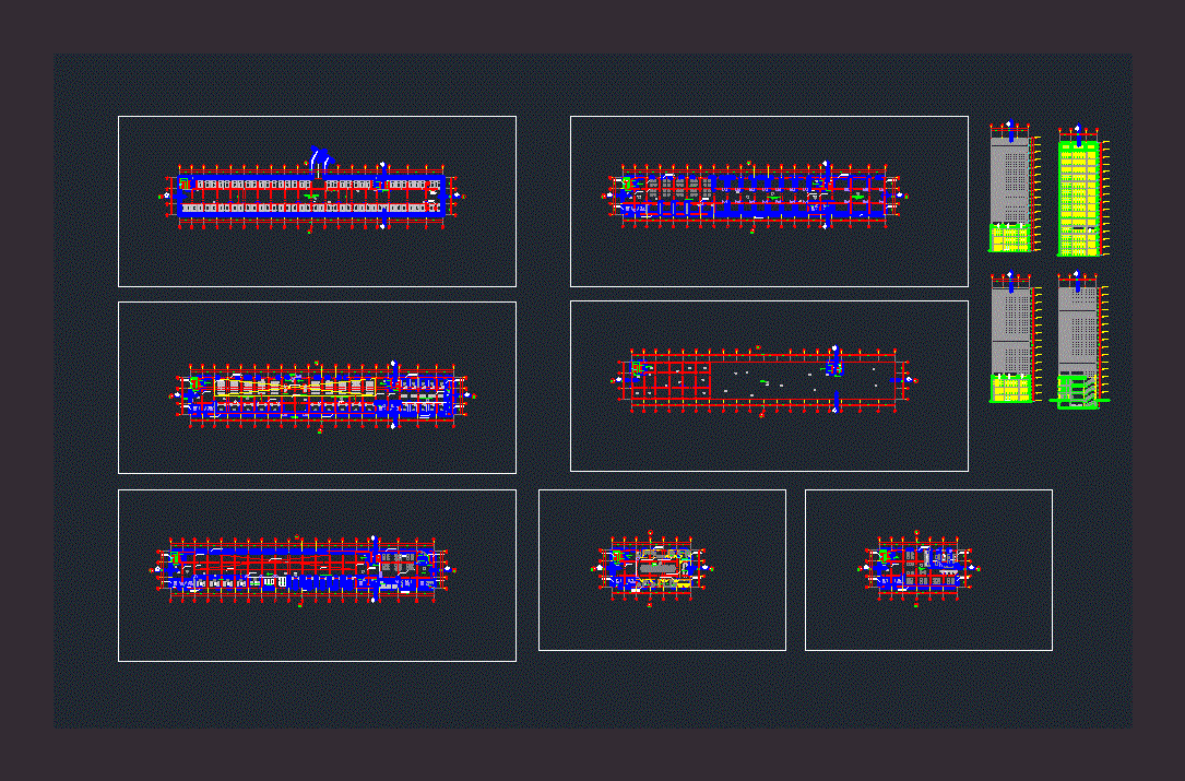 Terminal Block 2d Cad Drawing