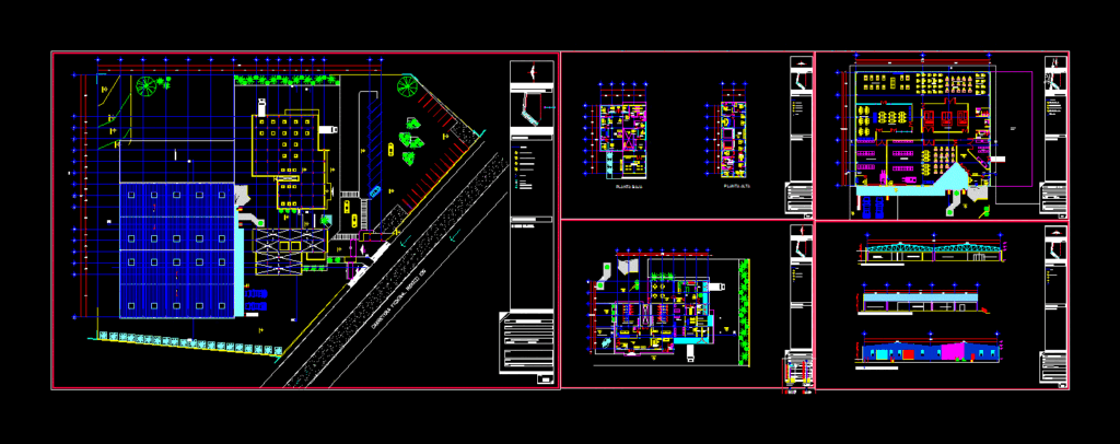 Textile DWG Section for AutoCAD