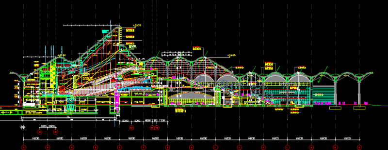 National Convention Center Architectural Section DWG