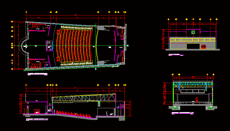 Theater – Auditorium DWG Full Project for AutoCAD