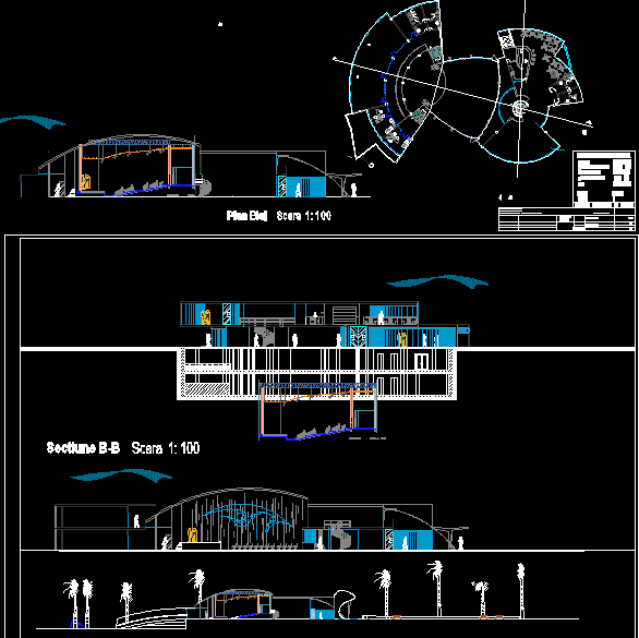 Проект театр dwg