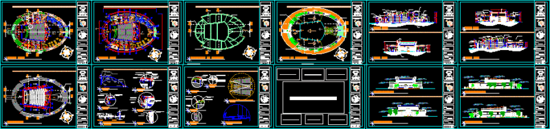 Theater DWG Block for AutoCAD