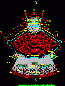 Theater DWG Block for AutoCAD