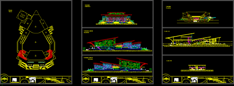 Theater DWG Block for AutoCAD