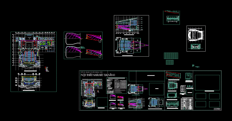 Theater DWG Section for AutoCAD