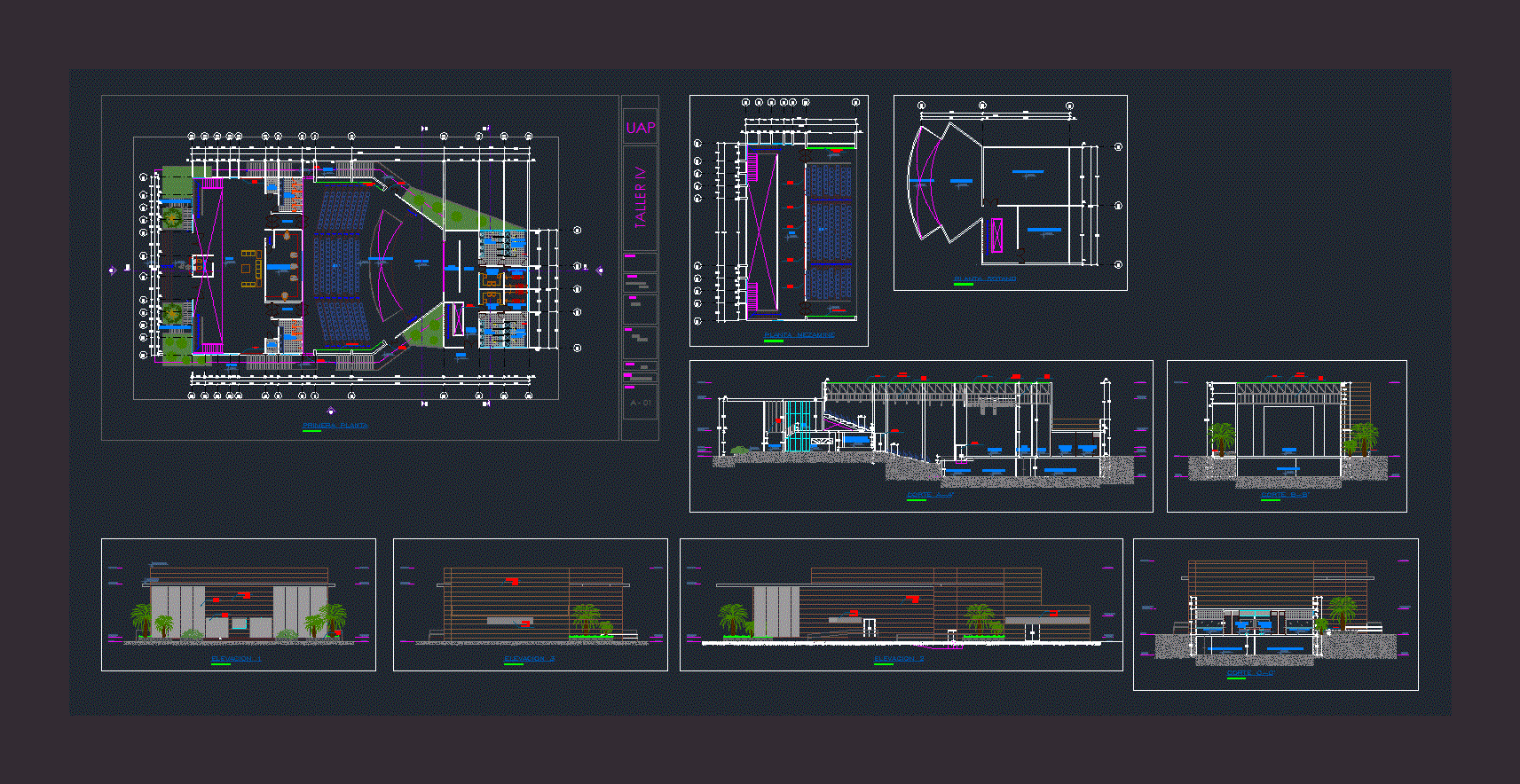 Проект театр dwg