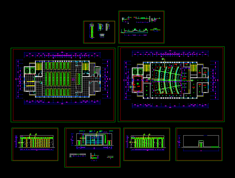 Theatre DWG Section for AutoCAD