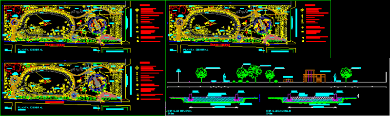 Thematic Park DWG Block for AutoCAD
