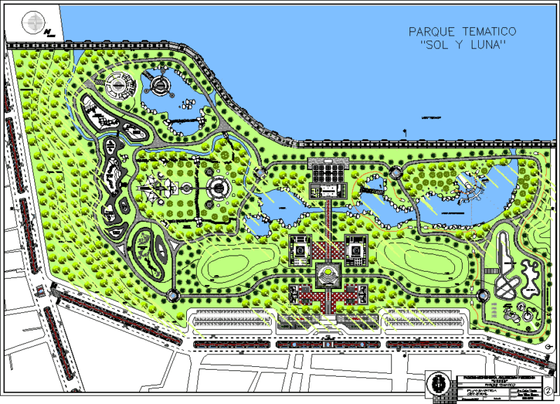 Theme Park DWG Block for AutoCAD