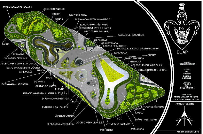 Theme Park DWG Detail for AutoCAD