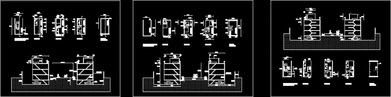 Three-Storey House DWG Block for AutoCAD