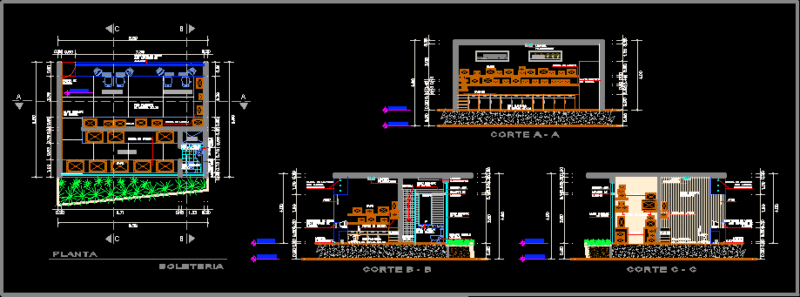 Ticketing Details DWG Detail for AutoCAD
