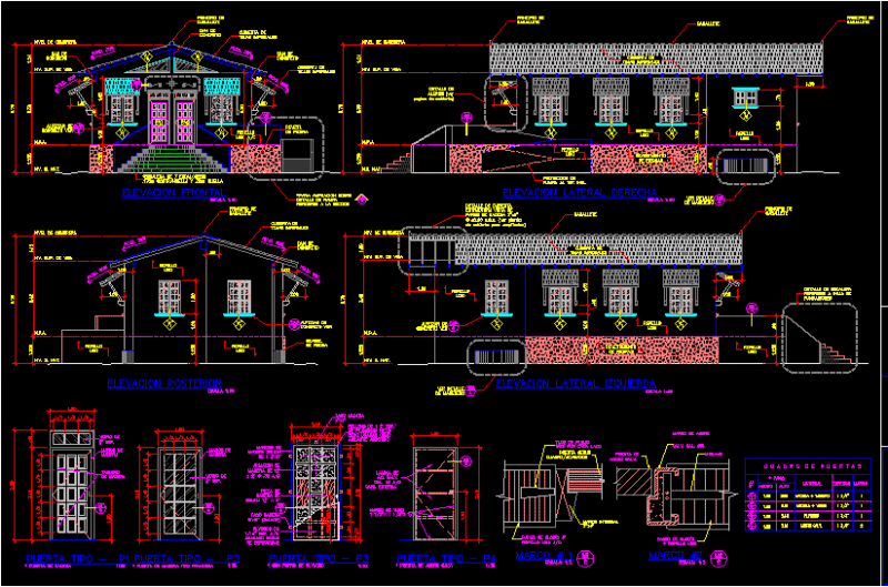 Tonosi Museum House DWG Block for AutoCAD