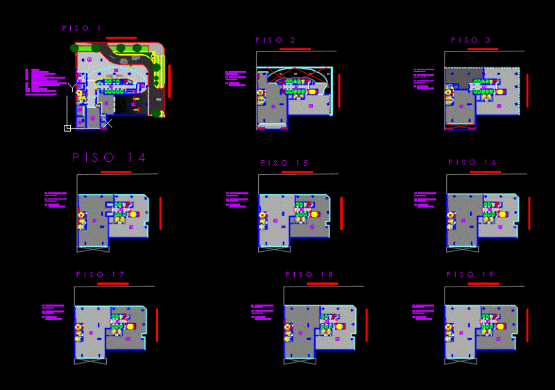 Torre Orquideas DWG Plan for AutoCAD