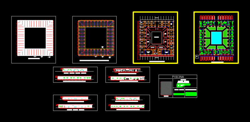 Tourist Inn 2D DWG Design Elevation for AutoCAD