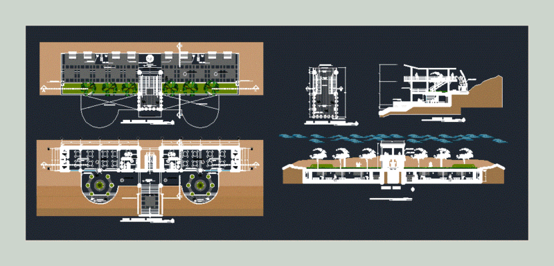 Tourist Mirador DWG Block for AutoCAD