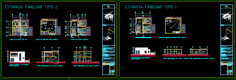 Tourist House 2D DWG Design Full Project for AutoCAD