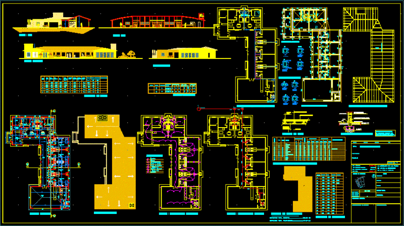 One-Level Resort Building Project with Suites and MEP Plans