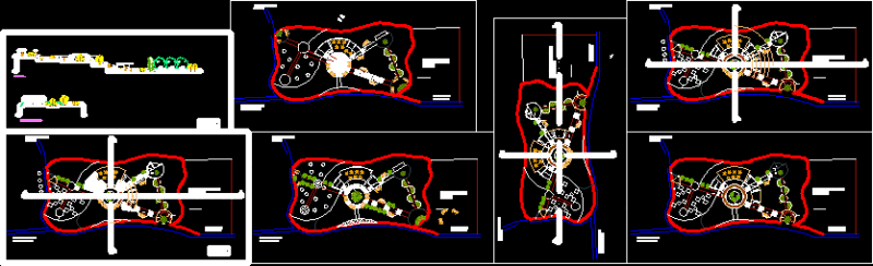 Touristic Country Ranch 2D DWG Design Section for AutoCAD