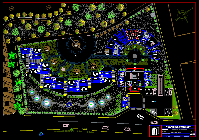 Turistic Center 2D DWG Design Plan for AutoCAD • Designs CAD