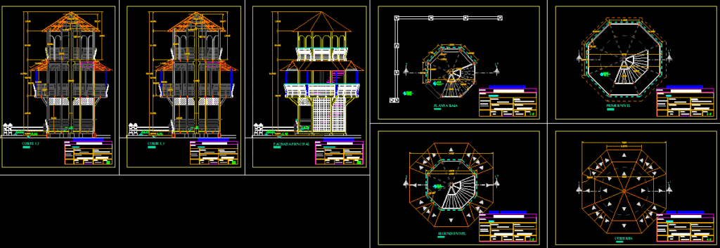Touristic Viewpoint 2D DWG Design Block for AutoCAD
