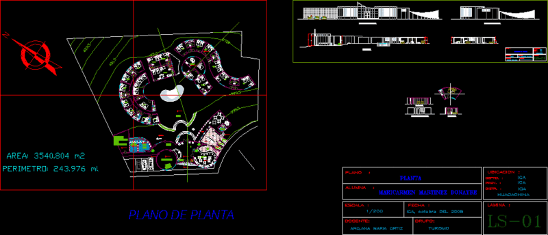Touristiv Hotel In Huacachina DWG Full Project for AutoCAD