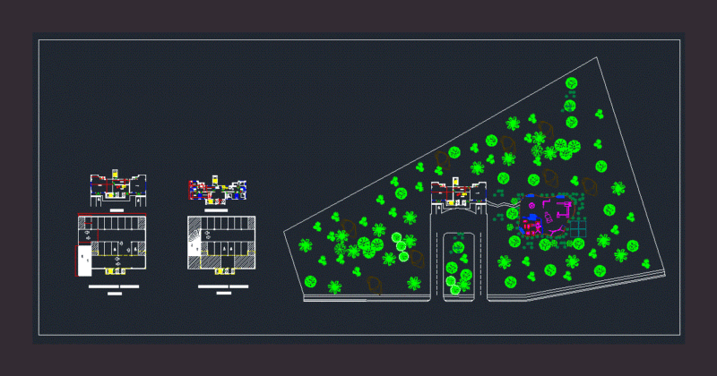 Tower Apartments DWG Block for AutoCAD