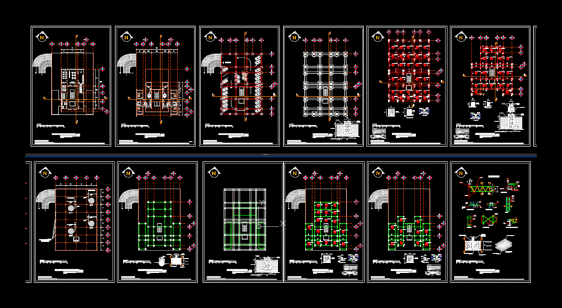 Tower Apartments DWG Plan for AutoCAD