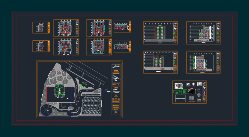 Tower Mixed Use DWG Block for AutoCAD