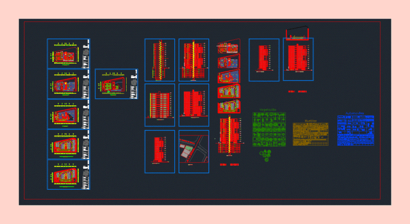 Tower Plaza Building DWG Detail for AutoCAD