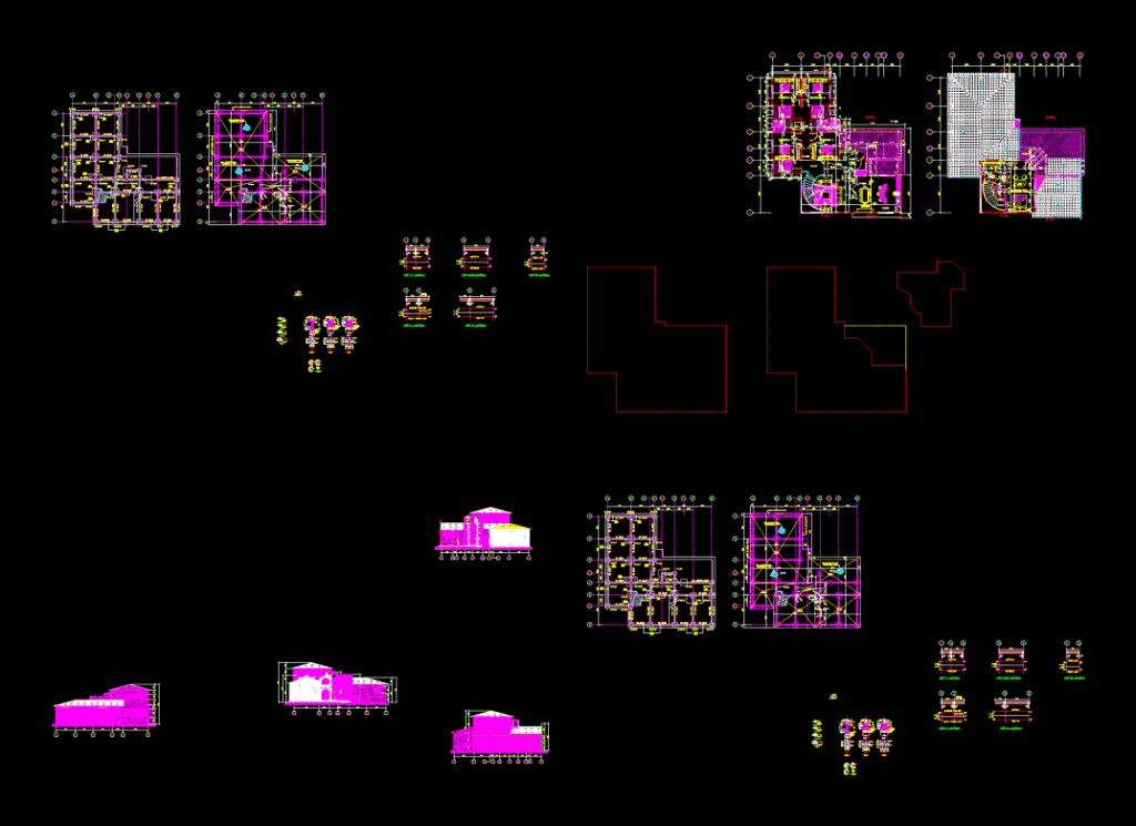 Town House DWG Detail for AutoCAD
